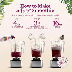Smartfruit Blooming Berry + Antioxidants – 100% Real Fruit Purée with Strawberries, Blueberries, Raspberries – Great for Smoothies, Juice, Yogurt, Cocktails, Teas – High in Vitamin A & C – 2-Pk, 48oz Each