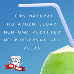 Amy & Brian Pure Coconut Water, 1 Liter (Pack of 6) | Non-GMO & No Added Sugar