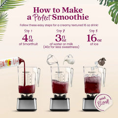 Smartfruit Strawberry Bananza + Oat Fiber – 100% Real Fruit Purée with Strawberries & Banana – Great for Smoothies, Juice, Yogurt, Cocktails, Teas & More – High in Vitamin C – 2-Pk, 48oz Each