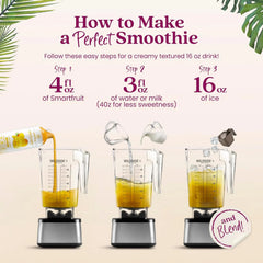 Smartfruit Mellow Mango + Immunity – 100% Real Fruit Purée with Mango, Banana, Apple & Pineapple – Great for Smoothies, Juice, Yogurt, Cocktails, Teas – High in Vitamin C, Selenium & Zinc – 48oz